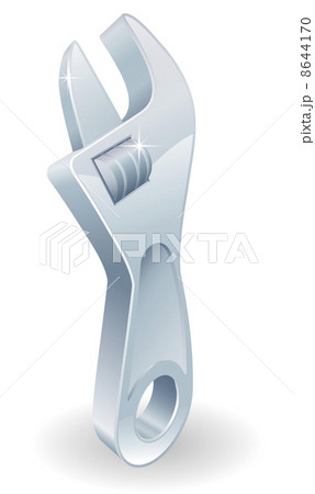 Cartoon adjustable wrench or spanner 8644170