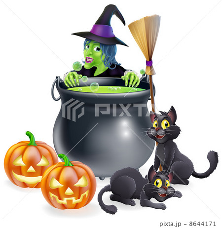 Witch Halloween Scene Witch Halloween Scene 8644171