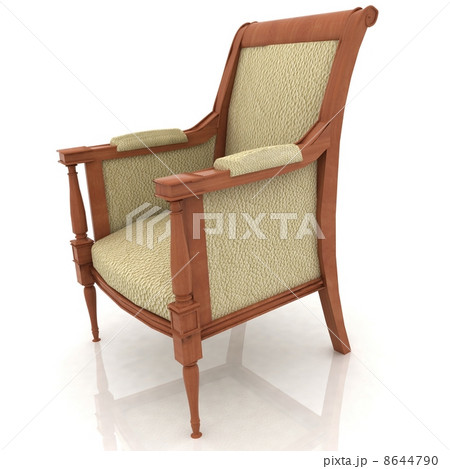 Close up view of the old elbow-chair 8644790