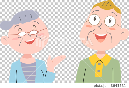 明るいシニアカップル 明るいシニアカップル 8645581