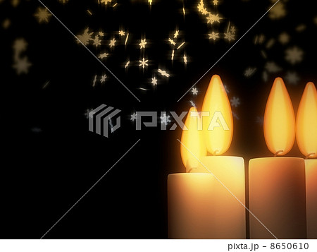 ロウソクと雪 8650610