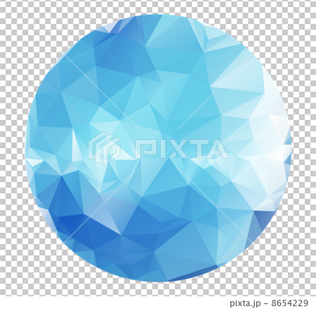 ポリゴンの丸 のイラスト素材 8654229 Pixta