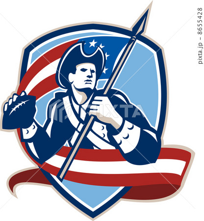 American Patriot Football Quarterback Shield 8655428