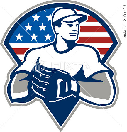 American Baseball Pitcher Gloves Retro 8655513