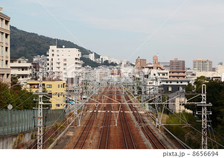 高架からの線路～望遠～ 8656694
