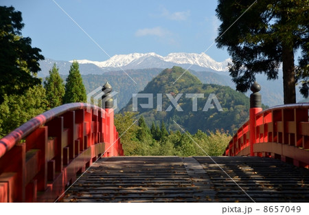 布橋から見える立山連峰 8657049