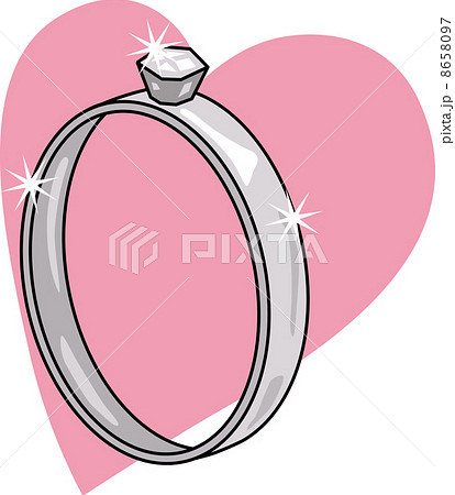 婚約指輪のイラスト素材