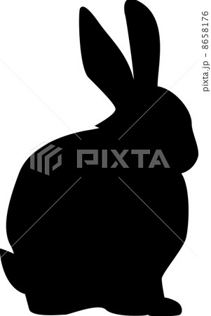 ウサギのシルエットのイラスト素材 8658176 Pixta