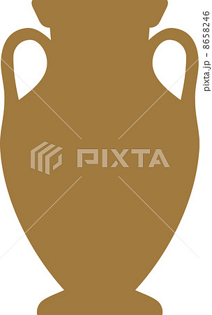 壺のシルエットのイラスト素材 8658246 Pixta
