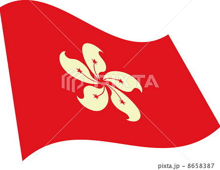 香港の国旗のイラスト素材
