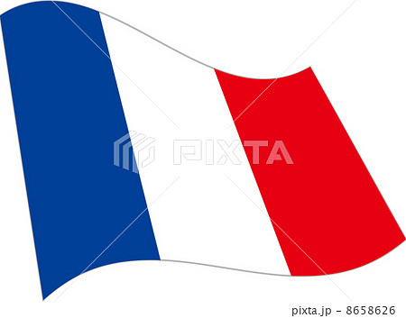フランスの国旗のイラスト素材