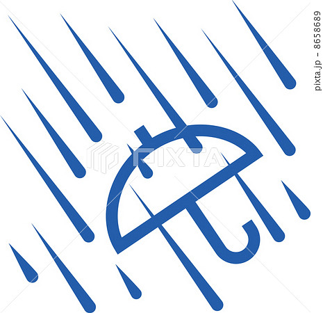 大雨のお天気マークのイラスト素材 [8658689] - PIXTA
