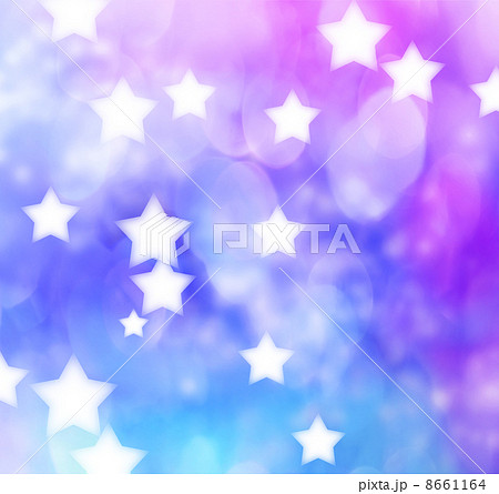 紫 青系の光のグラデーションと星のイラスト素材