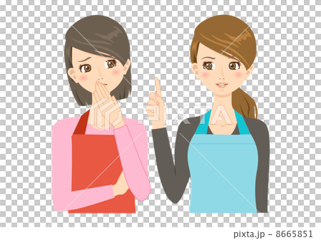 　主婦　うわさ話　噂話　内緒話　悪口　陰口　 8665851