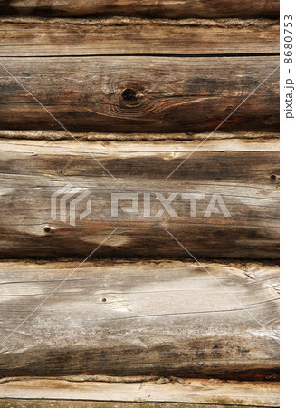 Wall from logs 8680753