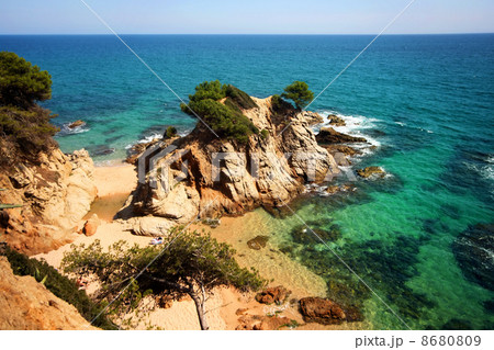 Typical Costa Brava landscape 8680809