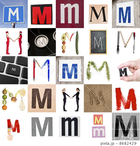 Collage of Letter M Collage of Letter M 8682429
