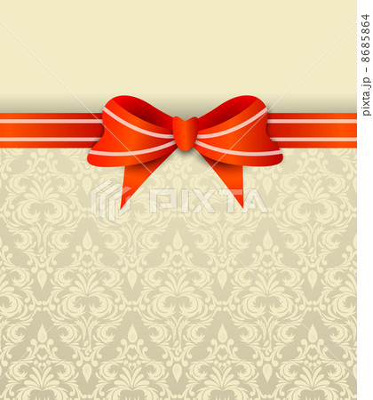 Invitation card with bow 8685864