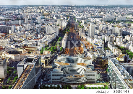 Gare Montparnasse(Railway Station)view from Tower Montparnasse.P 8686443