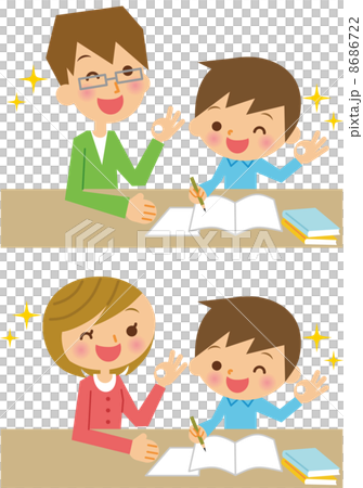 子供　勉強　OK 8686722