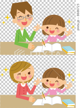 子供　勉強　OK 8686723