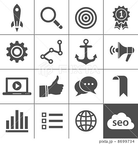 Search engine optimization icon set 8699734