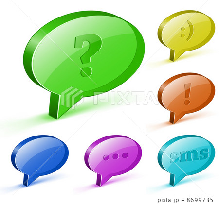 Collection of glossy bubbles 8699735