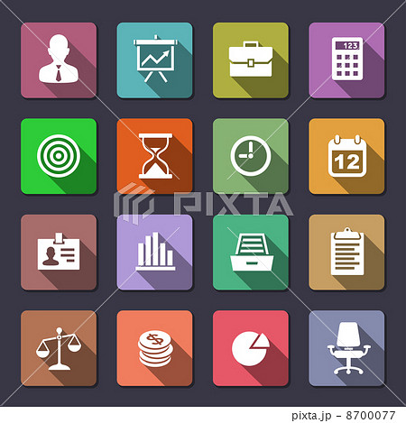 Business icons set 8700077