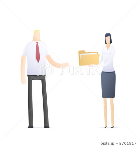 secretary sends important documents 8701917