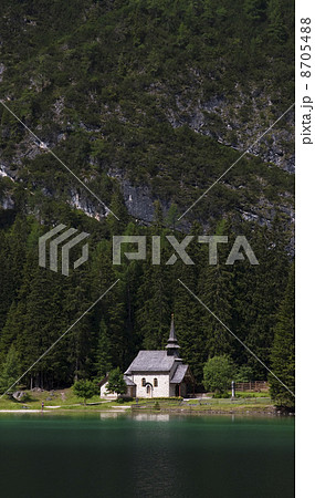 Chapel at the mountain lake Chapel at the mountain lake 8705488