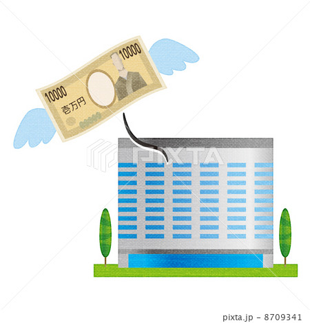 お金とビル 8709341