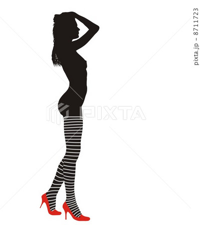 Girl in striped stockings Girl in striped stockings 8711723