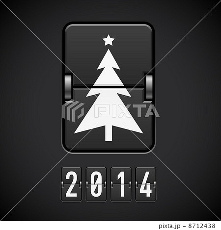 New Year symbols on scoreboard. New Year symbols on scoreboard. 8712438