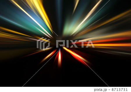 speed motion on night road speed motion on night road 8713731