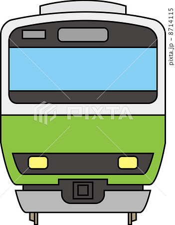 100 電車 正面 イラスト イラスト素材 ベクター クリップアート Yukiko