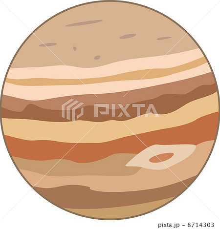 木星のイラスト素材