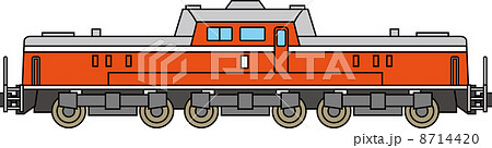 ディーゼル機関車のイラスト素材 8714420 Pixta