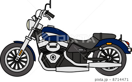 大型バイクのイラスト素材 8714471 Pixta