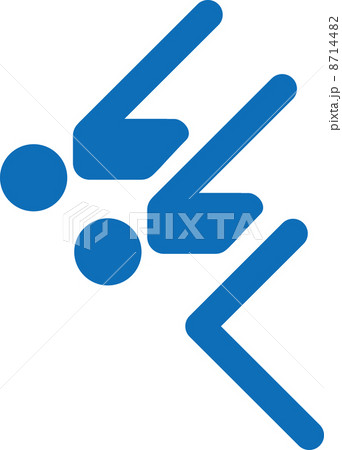 競泳のピクトグラム 8714482