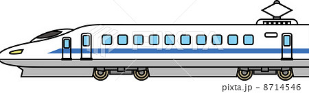 超特急列車のイラスト素材