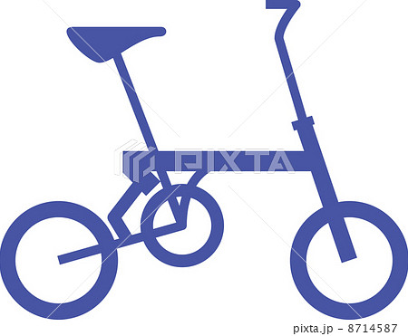 折り畳み自転車のシルエット 折り畳み自転車のシルエット 8714587