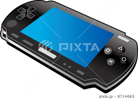 携帯型ゲーム機のイラスト素材