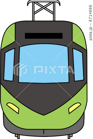 路面電車のイラスト素材