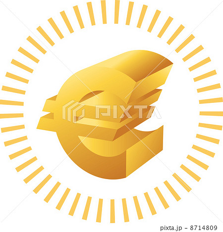 ユーロの通貨記号のイラスト素材