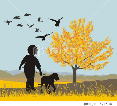 Puppy and boy 8715381