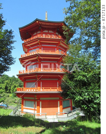 山口観音　奥之院五重塔 8717133