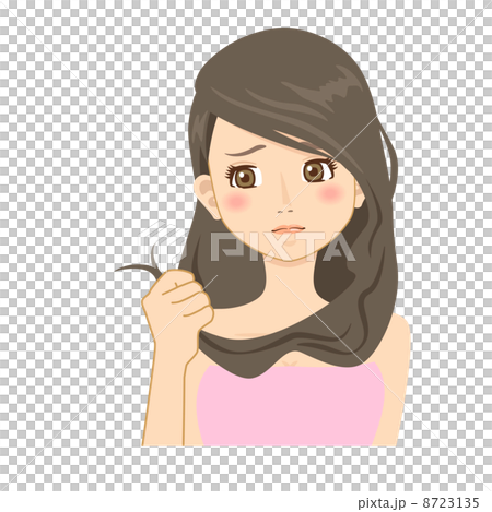 Hair tip split hair damaged hair 8723135