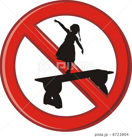 Prohibition walk on benches Prohibition walk on benches 8723804