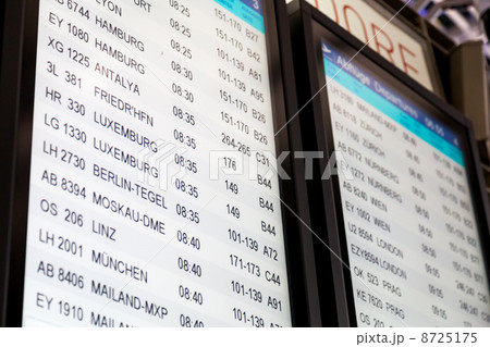 information board at airport information board at airport 8725175