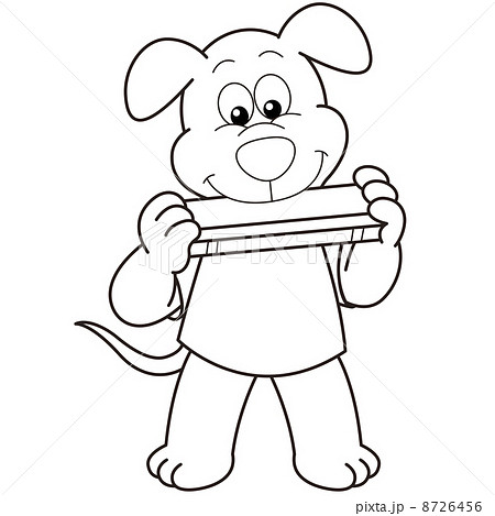 Cartoon Dog Playing a Harmonica Cartoon Dog Playing a Harmonica 8726456